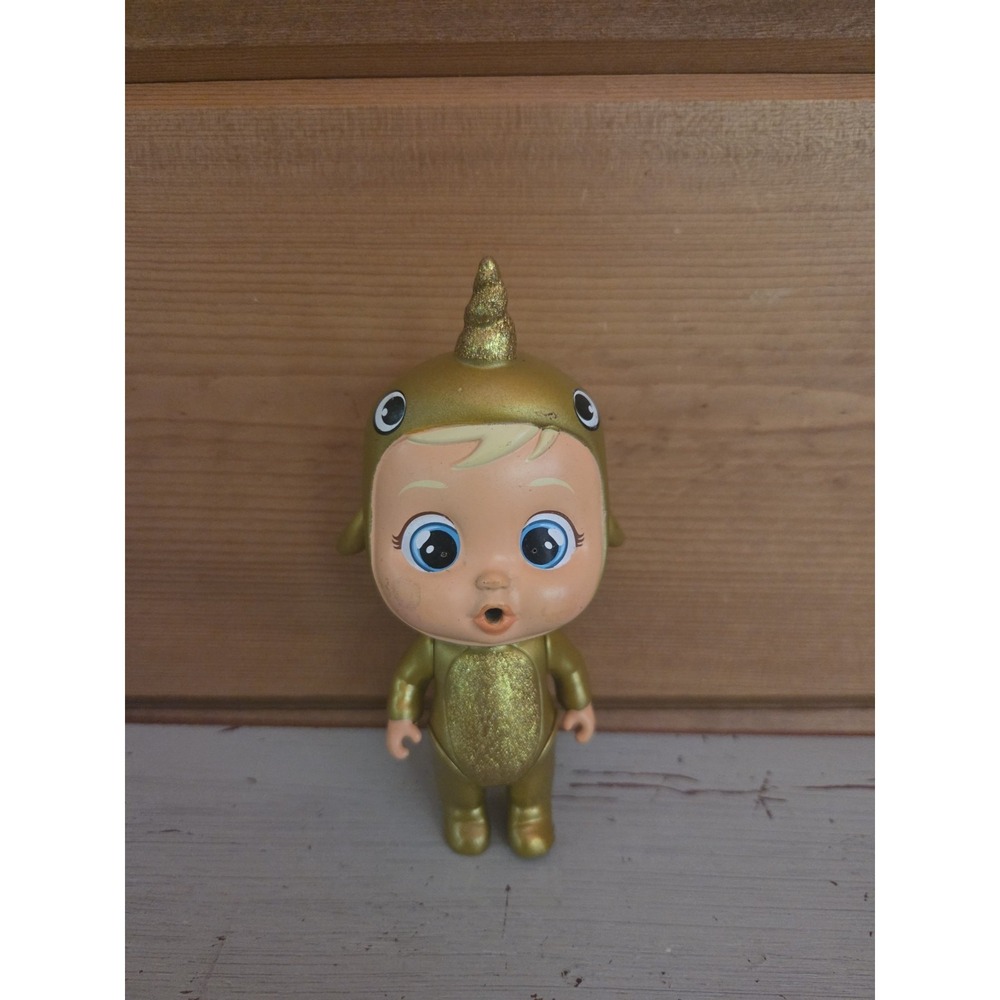 RARE Cry Babies Magic Tears Golden Edition Narvie Doll IMC Toys Narwhal ZD1